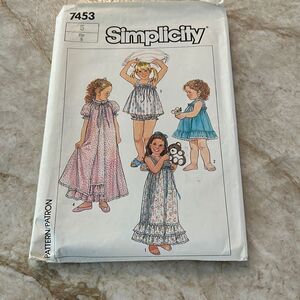Simplicity Vintage Girls Pattern